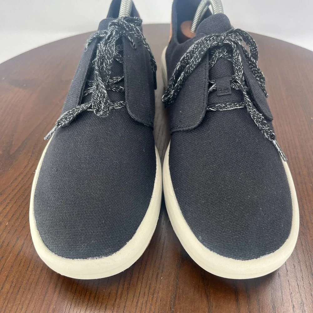 Merrell Gridway Shoes Men's 9.5 Black Canvas‎ Vibram Lace Up Sneakers J000543